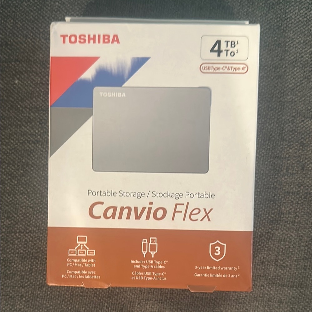 Toshiba Canvio Flex 4TB Portable Storage